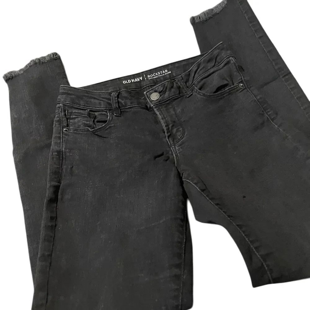 Old Navy Women's Dark Gray Skinny Jeans rockstar size 2 see pics